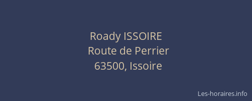 Roady ISSOIRE