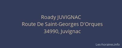 Roady JUVIGNAC