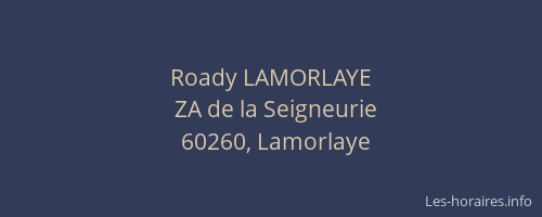 Roady LAMORLAYE