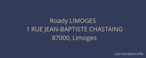 Roady LIMOGES
