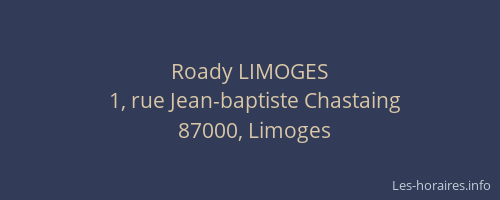 Roady LIMOGES