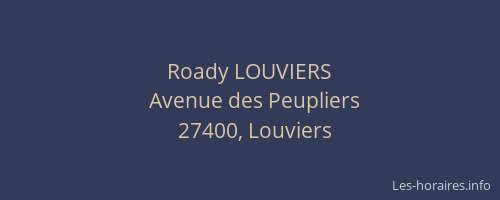 Roady LOUVIERS