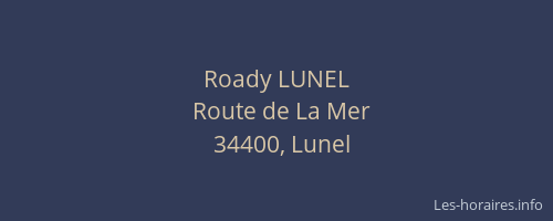 Roady LUNEL