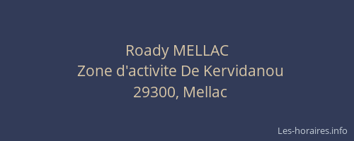 Roady MELLAC