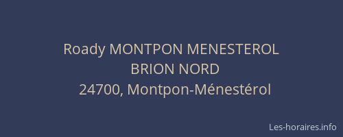 Roady MONTPON MENESTEROL