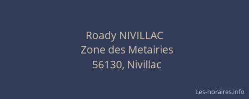 Roady NIVILLAC