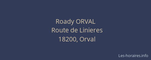 Roady ORVAL