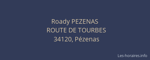 Roady PEZENAS