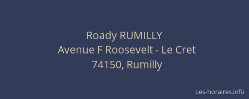 Roady RUMILLY