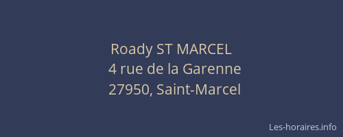 Roady ST MARCEL