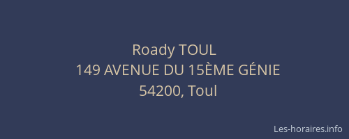 Roady TOUL