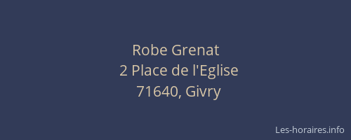 Robe Grenat