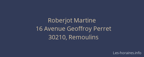 Roberjot Martine
