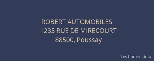 ROBERT AUTOMOBILES