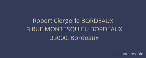 Robert Clergerie BORDEAUX