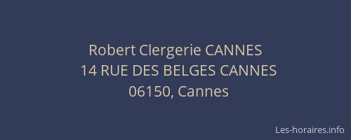 Robert Clergerie CANNES
