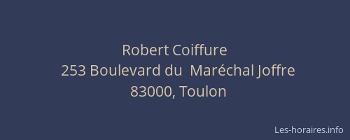 Robert Coiffure