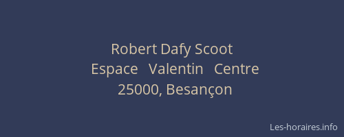Robert Dafy Scoot