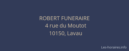 ROBERT FUNERAIRE