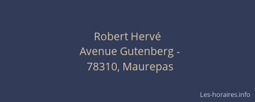 Robert Herv&eacute;