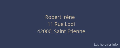 Robert Irène