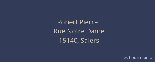 Robert Pierre