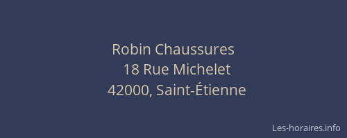 Robin Chaussures