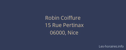 Robin Coiffure