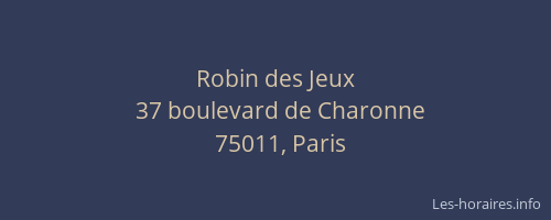Robin des Jeux