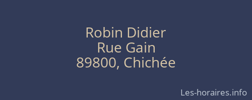 Robin Didier