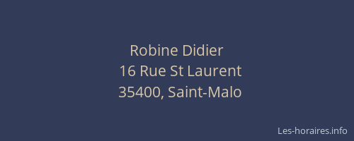 Robine Didier