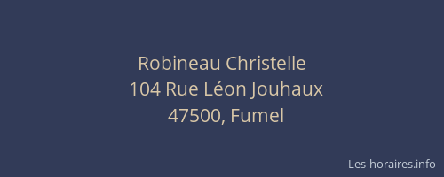 Robineau Christelle