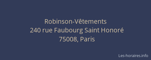 Robinson-Vêtements