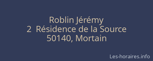 Roblin Jérémy