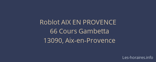 Roblot AIX EN PROVENCE