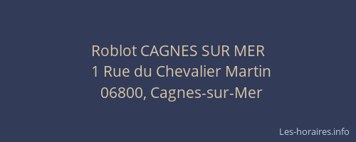 Roblot CAGNES SUR MER