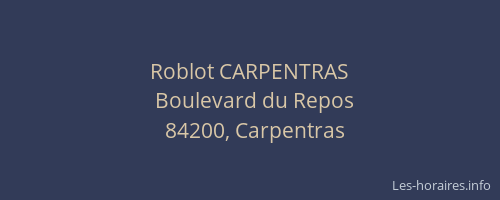 Roblot CARPENTRAS