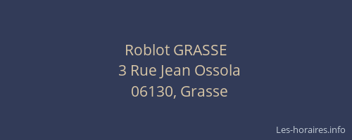 Roblot GRASSE