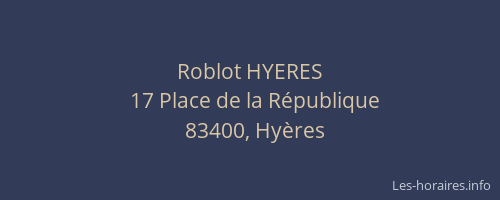 Roblot HYERES