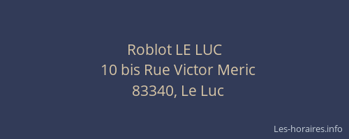Roblot LE LUC