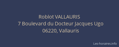 Roblot VALLAURIS