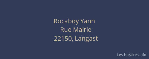Rocaboy Yann
