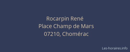 Rocarpin René