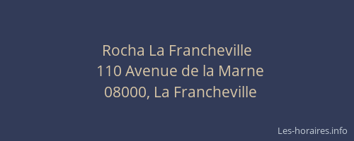 Rocha La Francheville