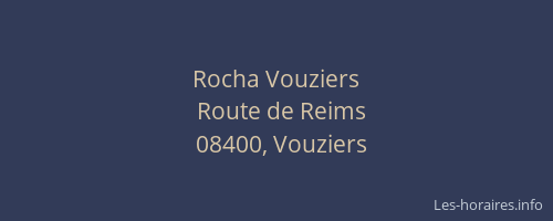 Rocha Vouziers