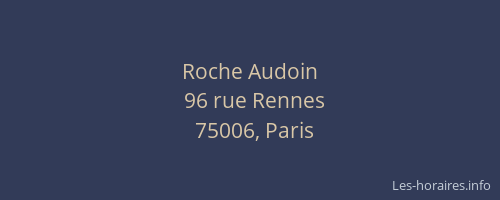 Roche Audoin
