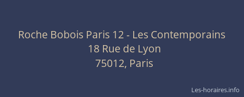 Roche Bobois Paris 12 - Les Contemporains