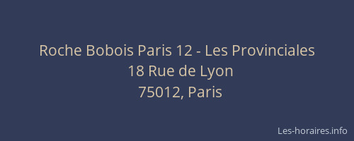 Roche Bobois Paris 12 - Les Provinciales