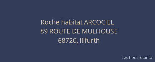 Roche habitat ARCOCIEL