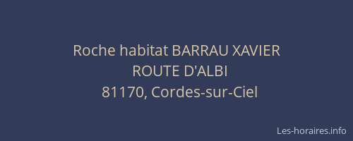 Roche habitat BARRAU XAVIER